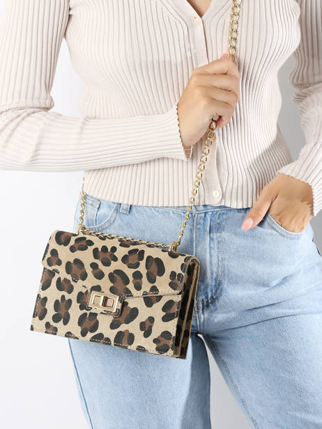 Cross Body Tas Velvet Leopardo Leder Milano Veelkleurig velvet leopardo VL21121 ander zicht 1